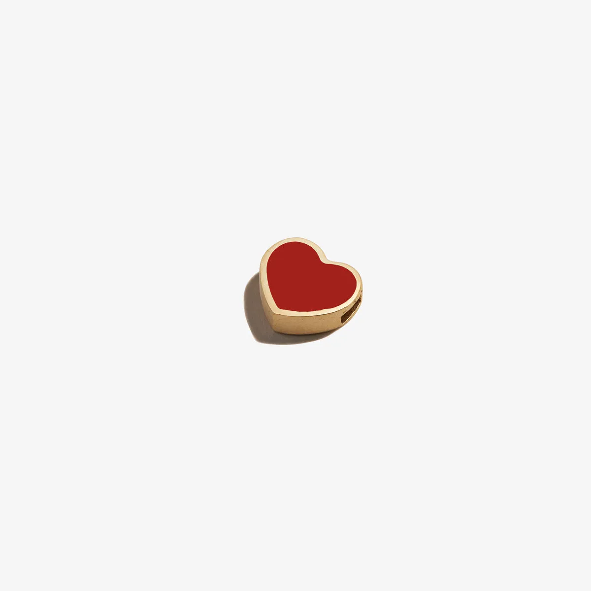 Heart Slider Charm, Red