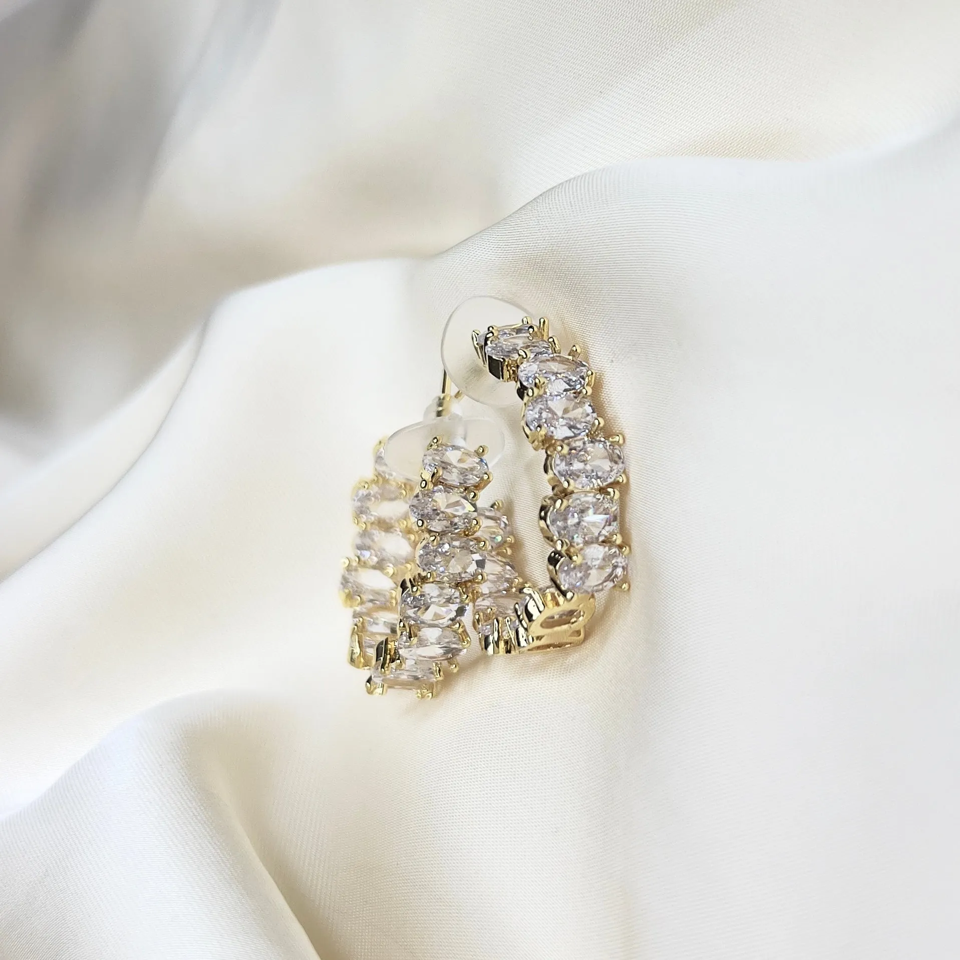 Indira white earrings