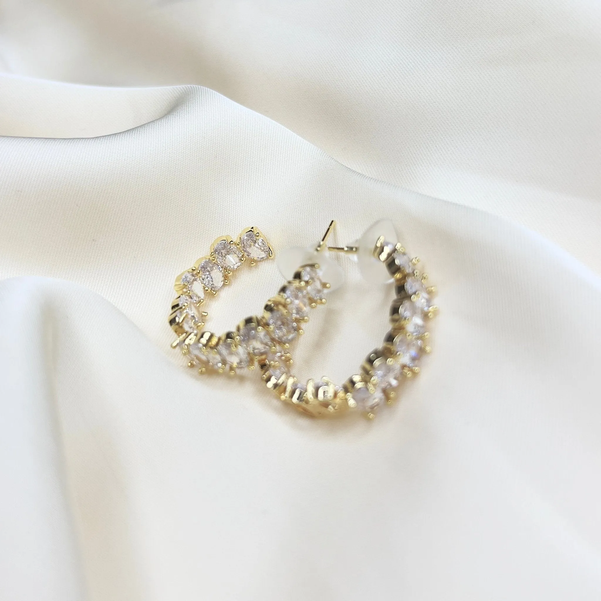 Indira white earrings