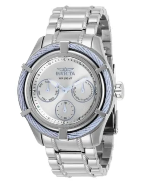 INVICTA Bolt Womens Watch - Stainless Steel - Light Blue Cable Bezel - 200M