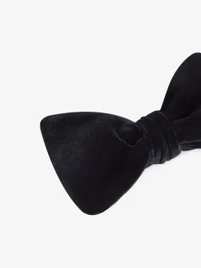 J.Lindeberg Mens Open Bow-Tie Evening Velvet - BLACK