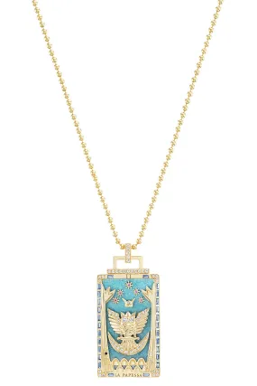 La Papessa Tarot Card Pendant Necklace