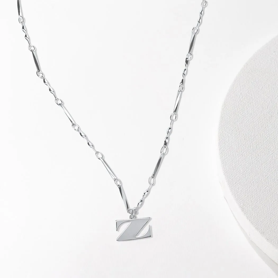 Letter Necklace (Z) - Silver