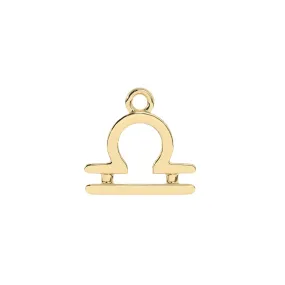 Libra Zodiac Charm | 10k Yellow Gold