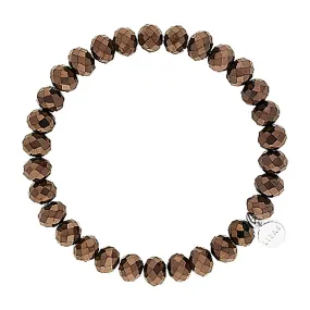 Lizas Clarksville 8mm Crystal Bracelet Bronze