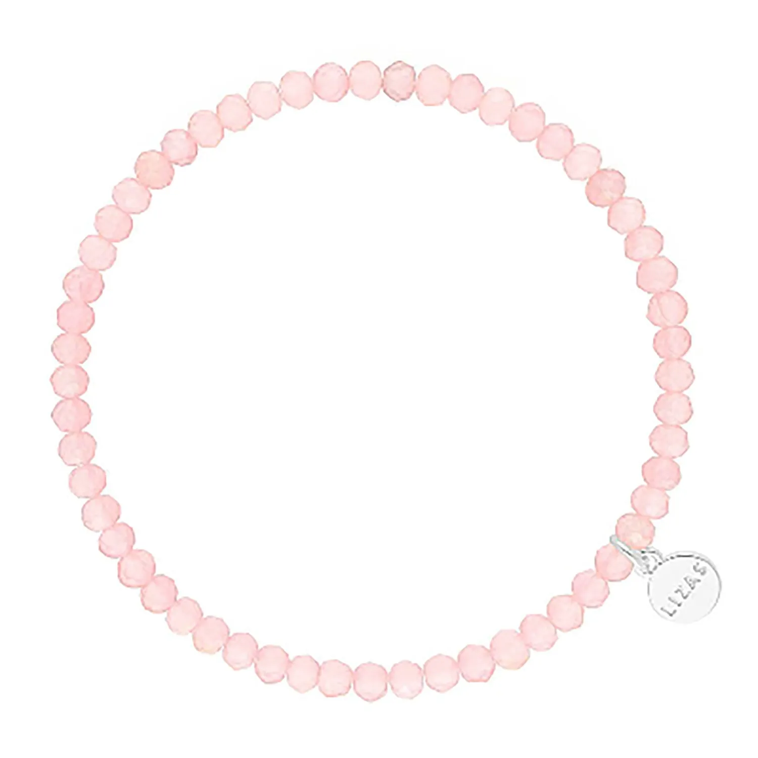 Lizas Knoxville 4mm Crystal Bracelet Matte Rose