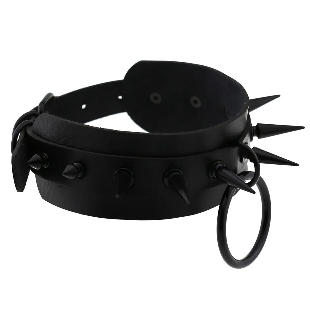 Matte Spiked O-Ring Collar