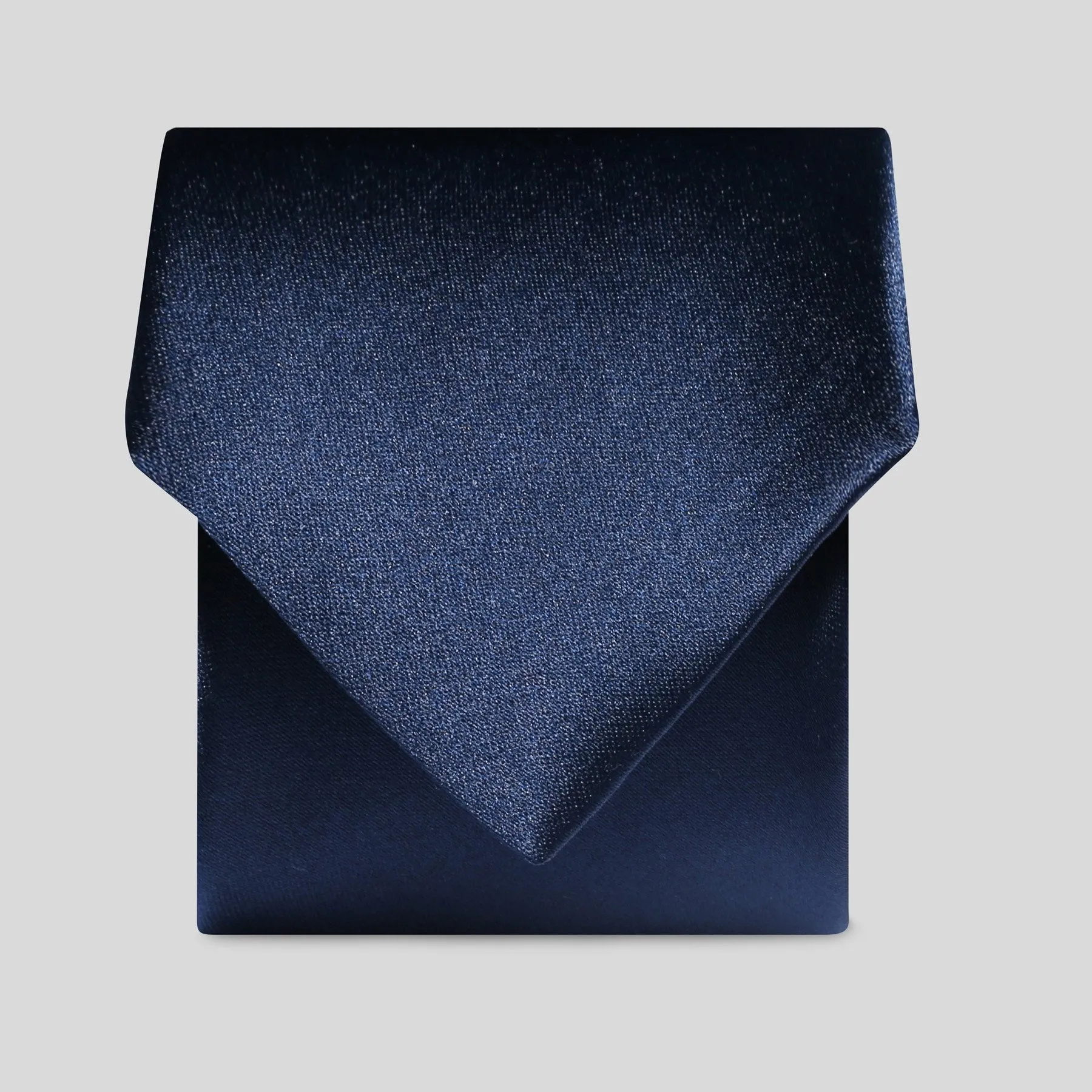 Mens Navy Satin Tie