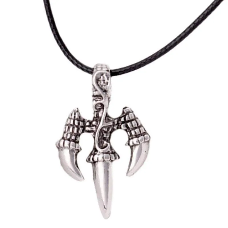 Mystic Man Dragon Silver Necklace