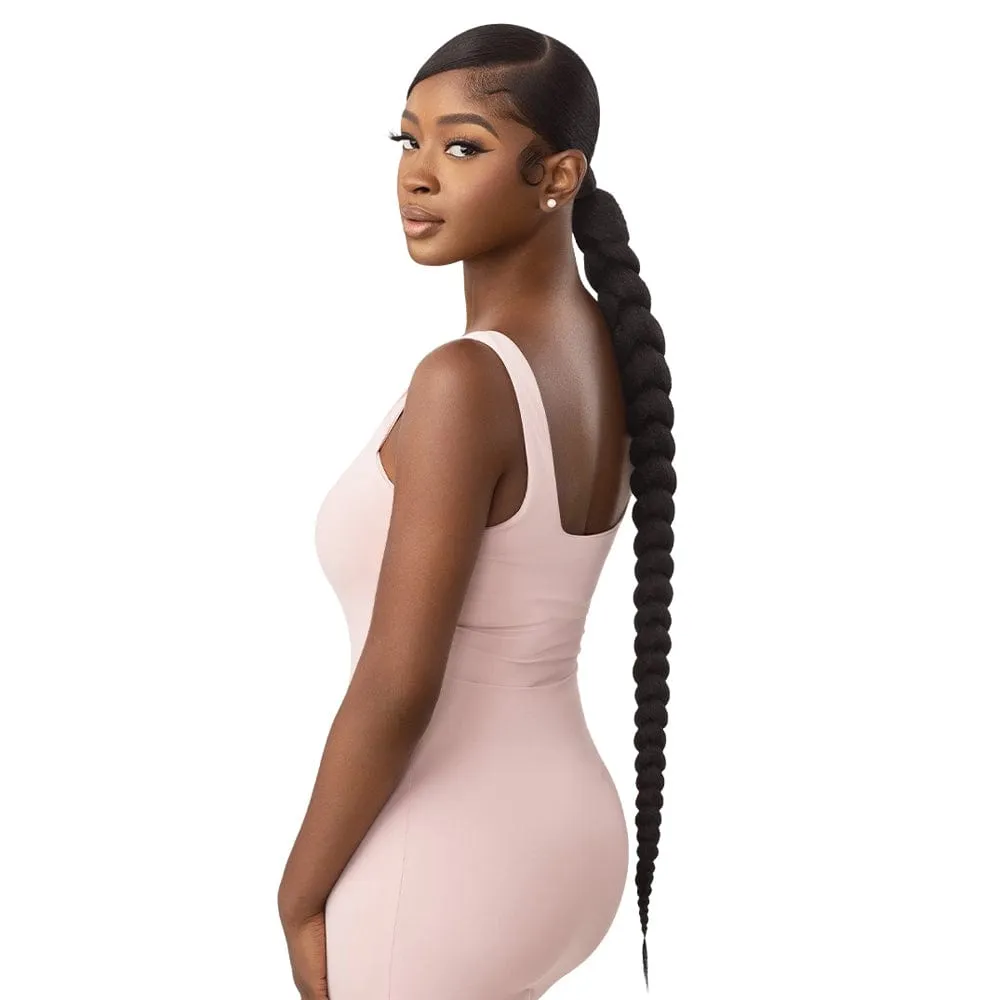 NATURAL BRAIDED PONYTAIL 32 | Outre Pretty Quick Wrap Synthetic Ponytail