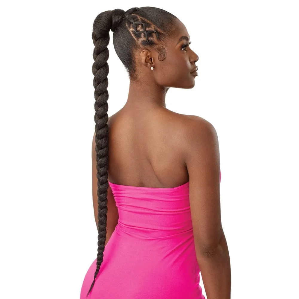 NATURAL BRAIDED PONYTAIL 32 | Outre Pretty Quick Wrap Synthetic Ponytail