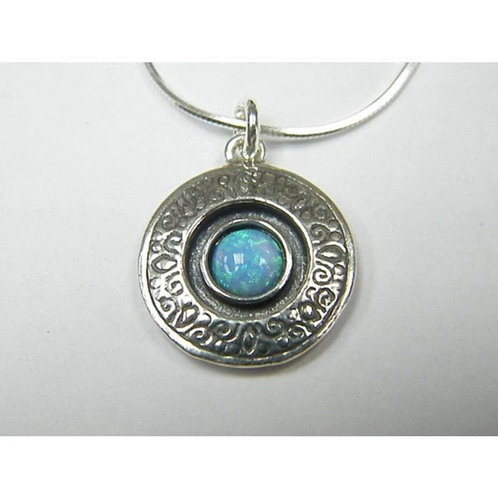 Necklace 925 Sterling Silver opal, necklace for woman, hippie necklace