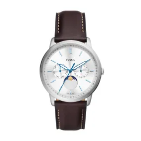 Neutra Moonphase Multifunction Brown Leather Watch