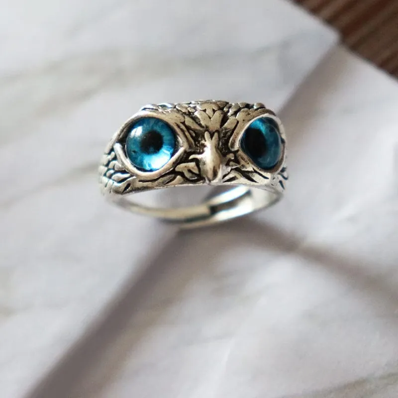 NEW Retro Cute Simple Design Owl Resizable Ring