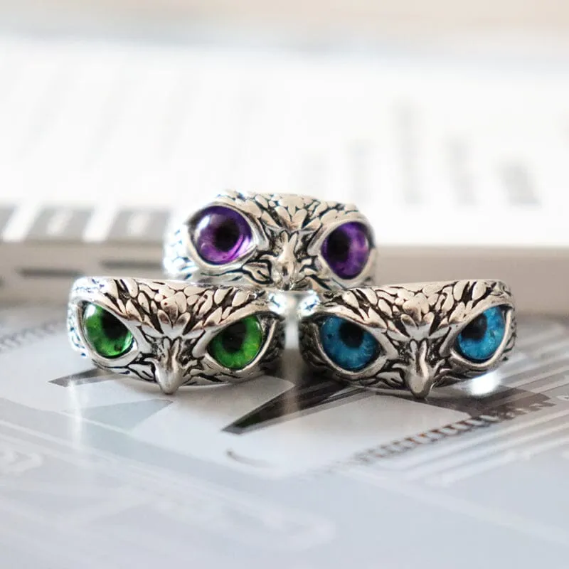 NEW Retro Cute Simple Design Owl Resizable Ring