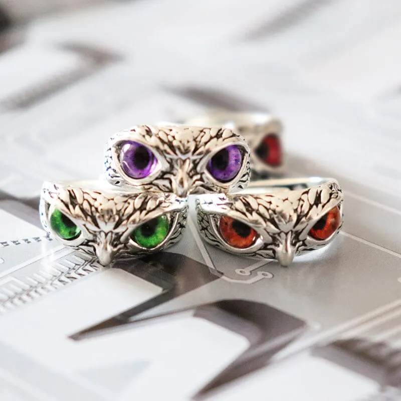 NEW Retro Cute Simple Design Owl Resizable Ring