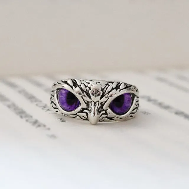 NEW Retro Cute Simple Design Owl Resizable Ring