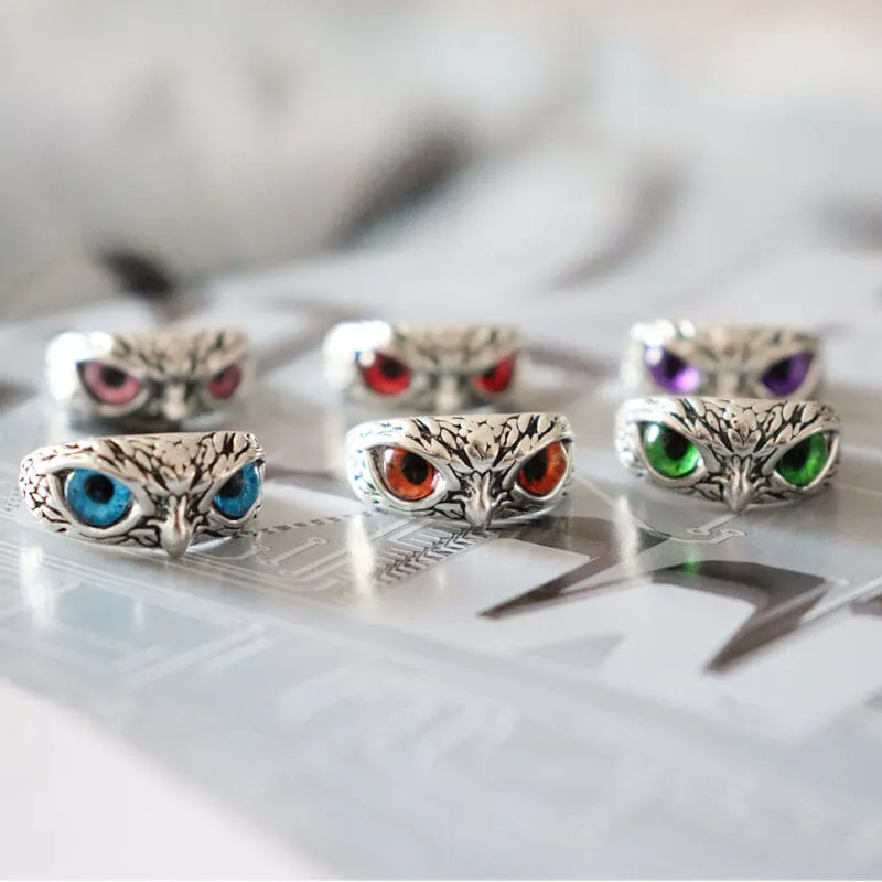 NEW Retro Cute Simple Design Owl Resizable Ring