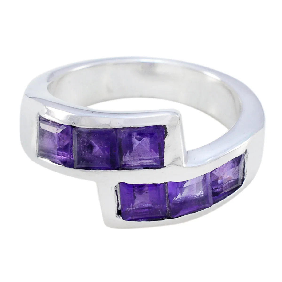 Nubile Gemstone Amethyst 925 Sterling Silver Rings Daisy Jewelry