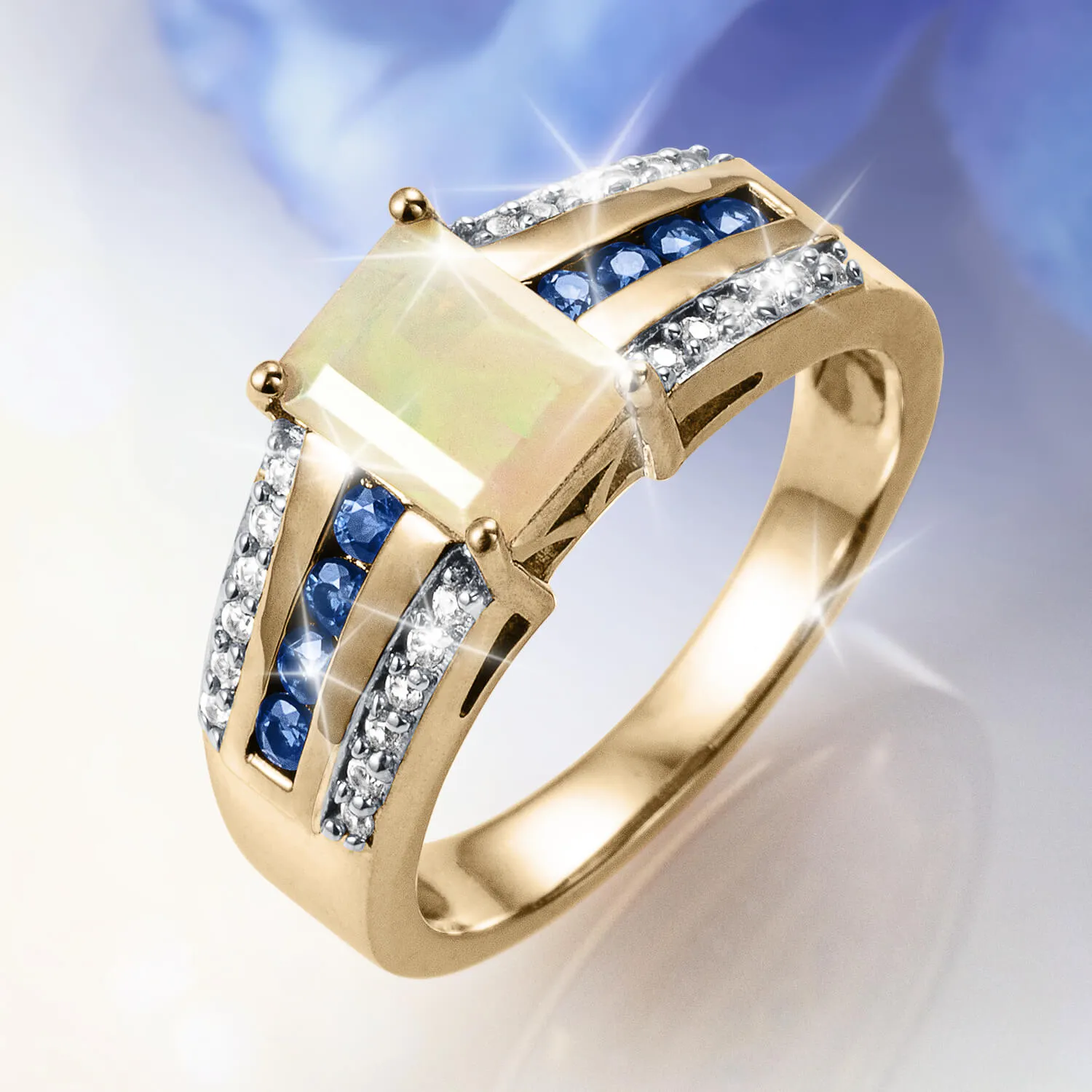 Opal Light Ladies Ring