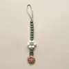 Pacifier Clip/Floral - Sage