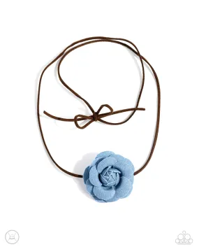 Paparazzi Floral Folktale Brown Choker Necklace & Earring Set