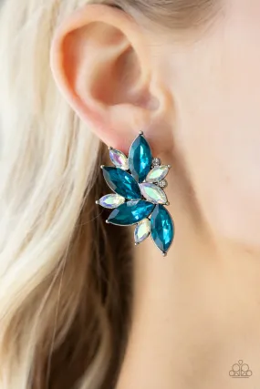 Paparazzi Instant Iridescence - Blue Iridescent Post Earrings