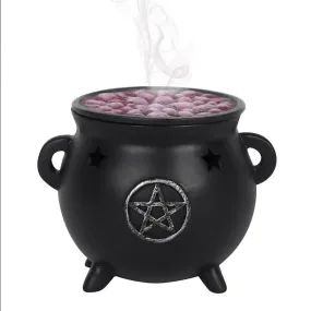 Pentagram Cauldron Incense Cone Holder