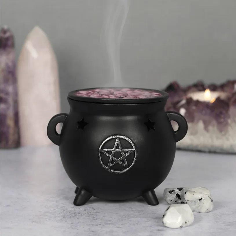 Pentagram Cauldron Incense Cone Holder