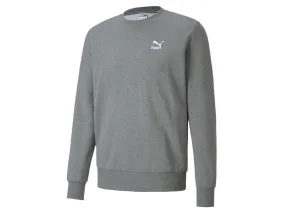 PUMA Classic Logo Crew Embr Felpa Uomo Medium Grey 597752 03