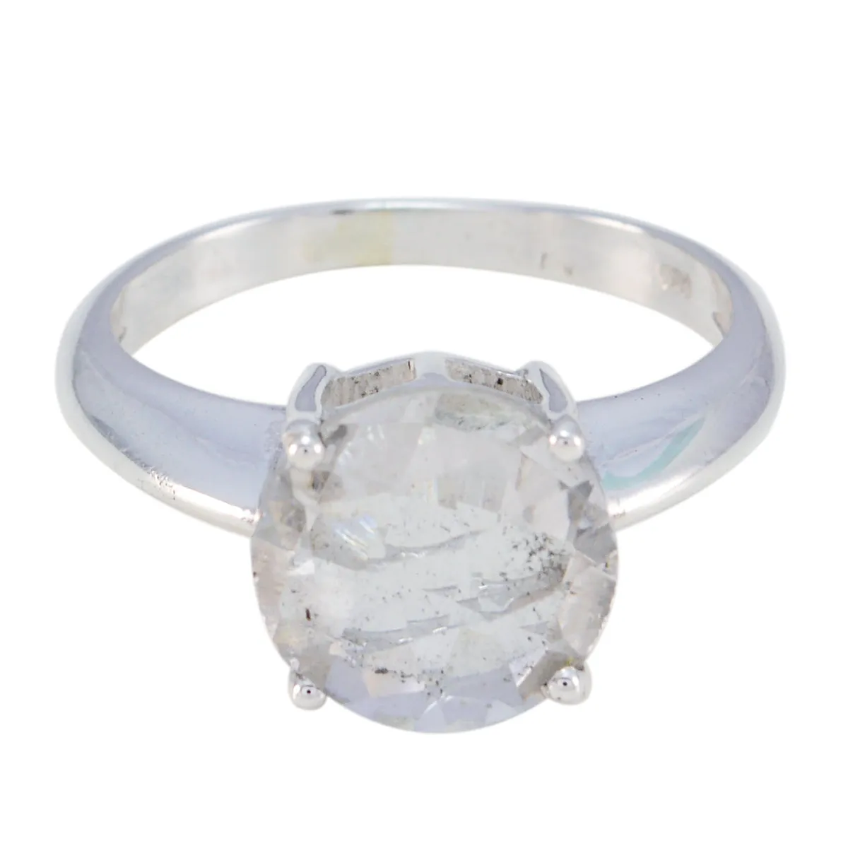 Riyo Dainty Stone Crystal Quartz 925 Sterling Silver Ring Wrap