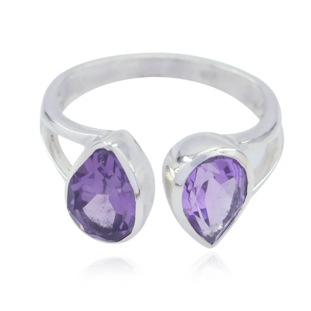 Riyo Fair Gemstone Amethyst 925 Sterling Silver Ring Endless Jewelry