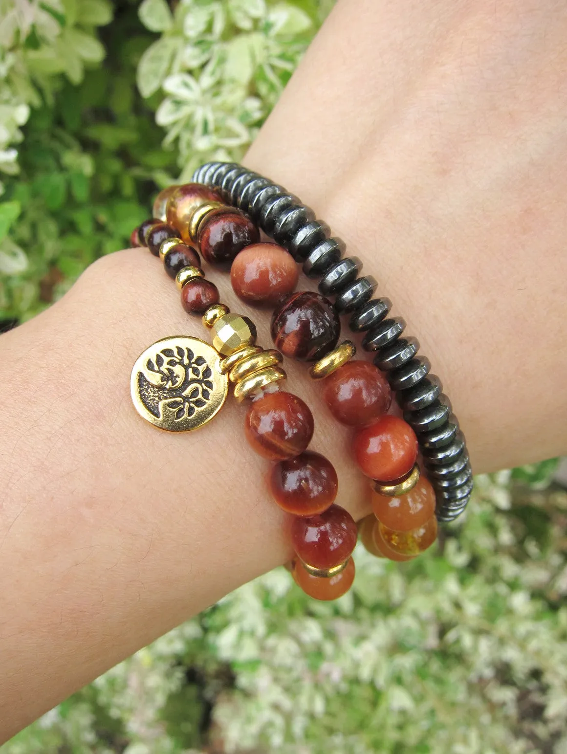 SALE - Radiant Manipura in 27 Beads Mala Bracelet