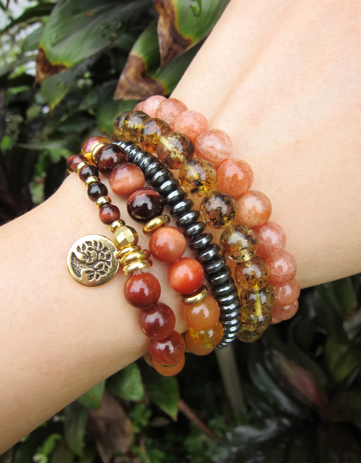 SALE - Radiant Manipura in 27 Beads Mala Bracelet