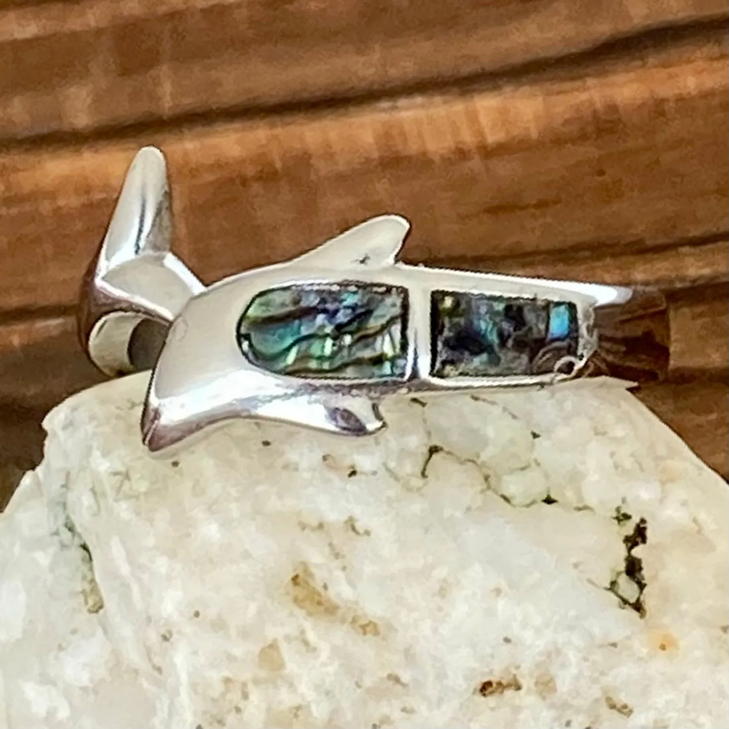 Sea Shell Dolphin Ring - R170