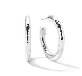 Small Hoop Earrings in Sterling Silver