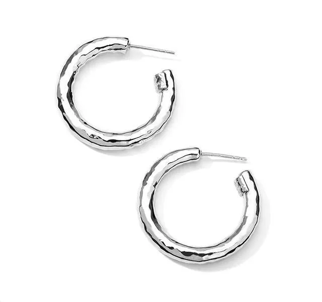 Small Hoop Earrings in Sterling Silver