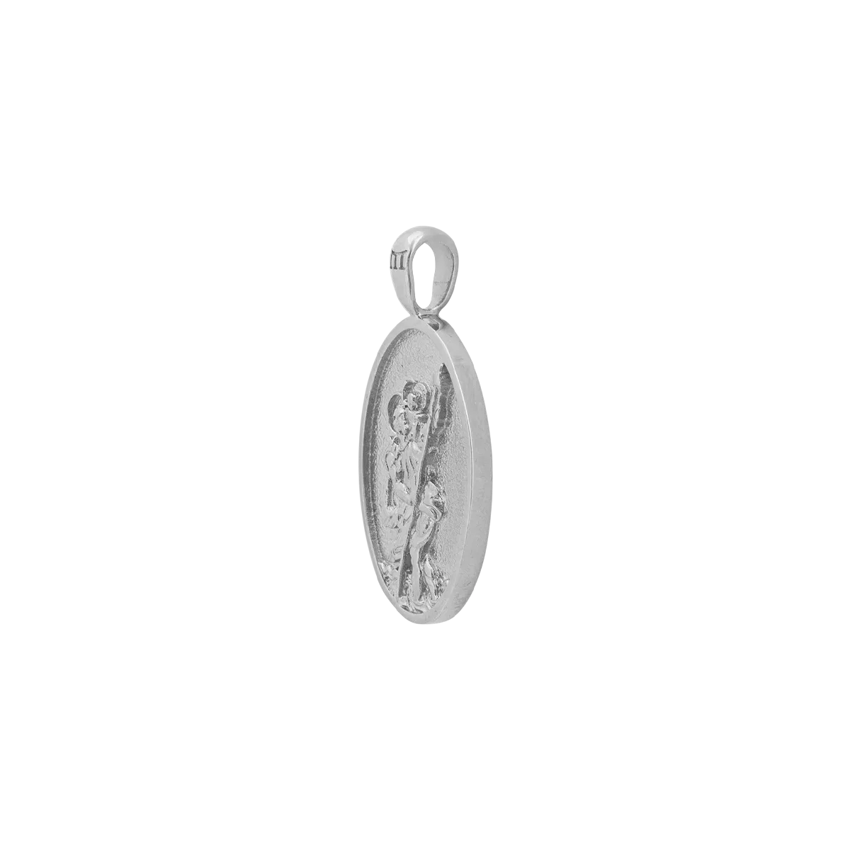 St. Christopher Pendant - White Gold