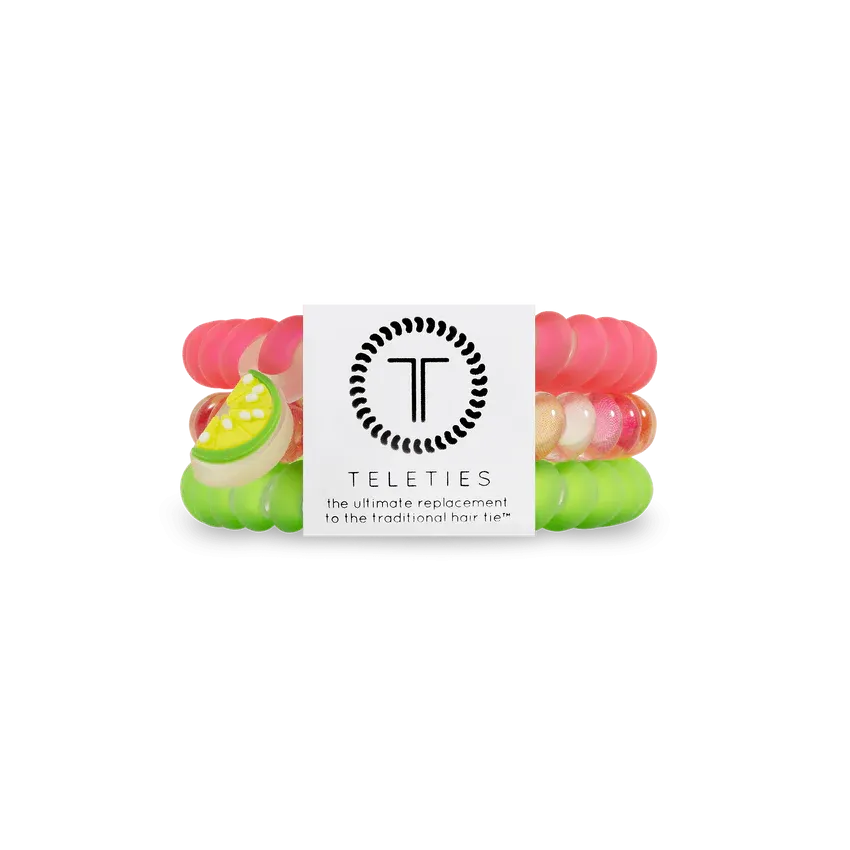 Teleties Hair Tie - Small Band Pack of 3 - Fiesta