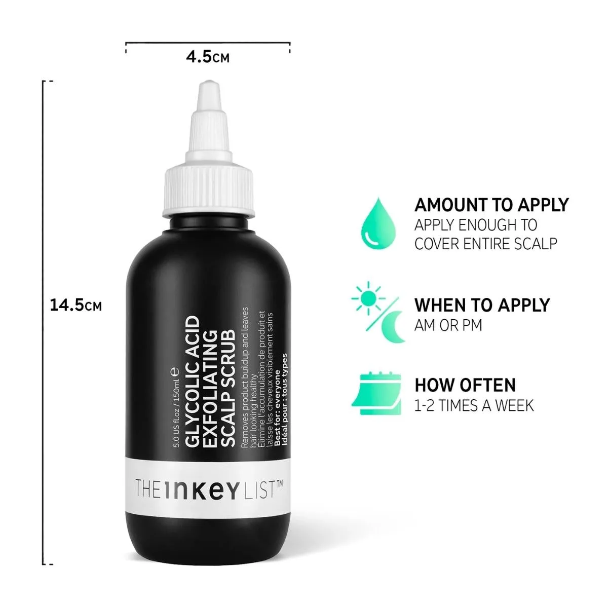 The Inkey List | Glycolic Exfoliating Scalp Scrub 150ml