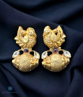 The Silver Peacock Kundan Earrings