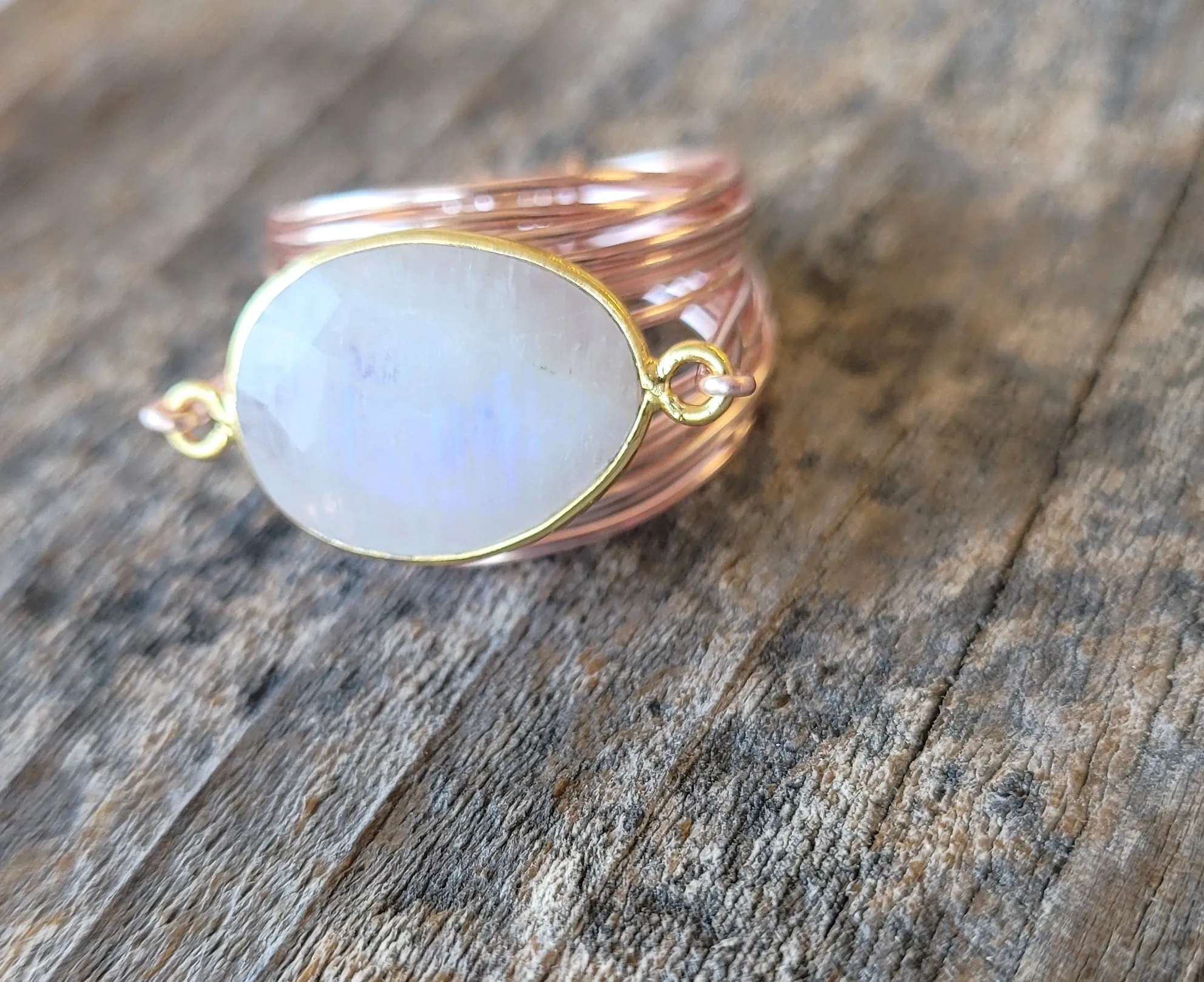 Torrey Ring in Rose Gold with Moonstone