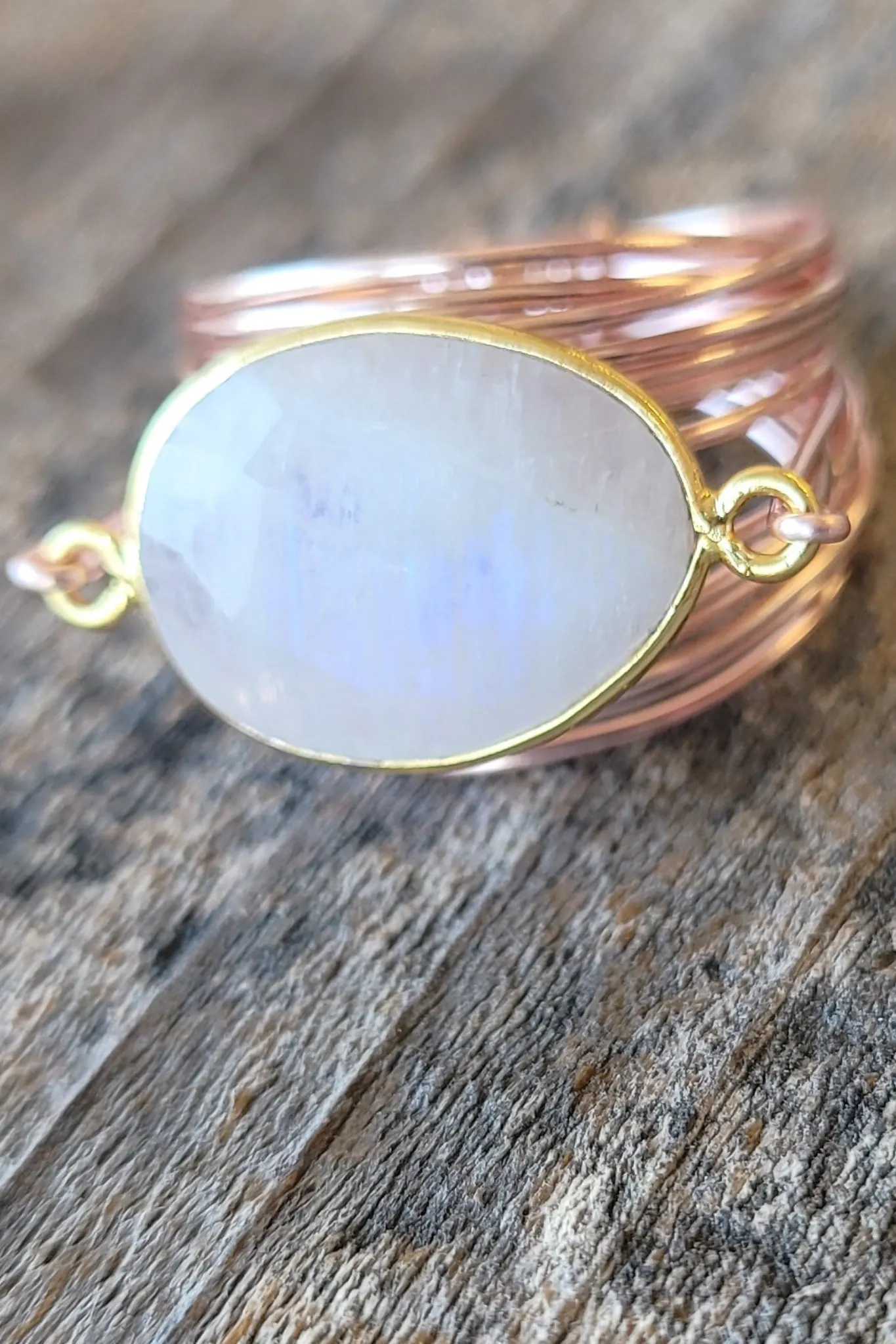 Torrey Ring in Rose Gold with Moonstone