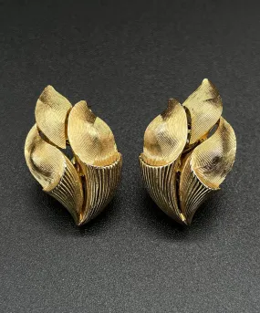 【USA輸入】 ヴィンテージ TRIFARI アブストラクト イヤリング/Vintage TRIFARI Abstract Clip On Earrings