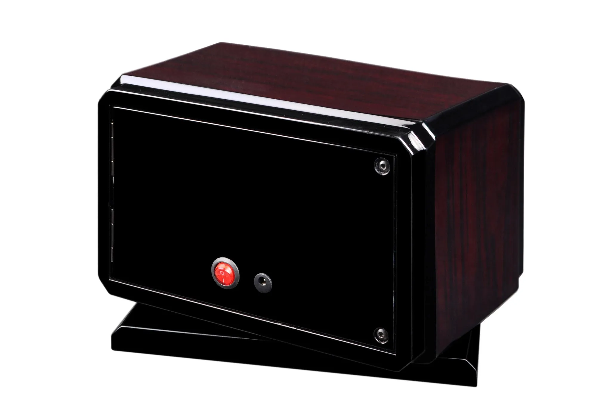 Volta Dark Rosewood Double Watch Winder with Rotation Base