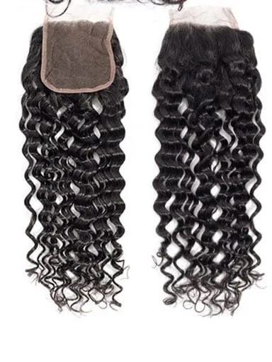 Water Wave Bundle Brazilian Hair with Closure