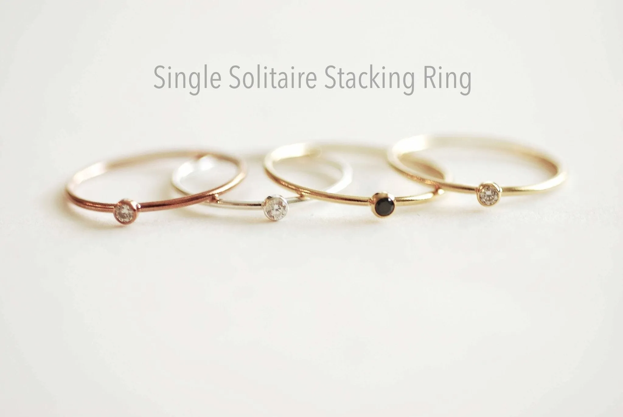 Wholesale Stacking Rings, Gold Filled, 925 Sterling Silver, Rose Gold Filled Rings, Pearl Ring, Minimalist, Thin Band, Stacking, Solitaire Rings