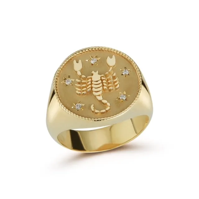 Zodiac Signet Ring